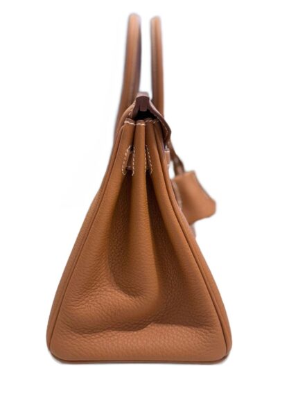 Hermès Pre-Owned 2025 gold Birkin 25 Togo palladium hardware handbag