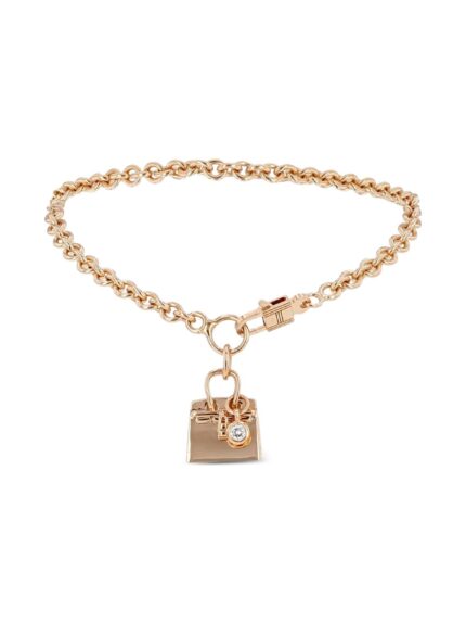 Hermès Pre-Owned 2020's Birkin diamond pink gold bracelet