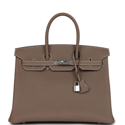 Hermès Birkin 35 Etoupe Togo Palladium Hardware