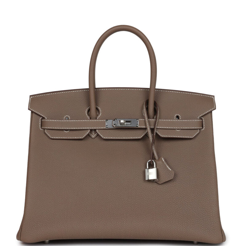 Hermès Birkin 35 Etoupe Togo Palladium Hardware