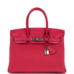 Hermès Birkin 30 Framboise Matte Alligator Togo Touch Palladium Hardware