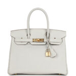 Hermès Birkin 30 Gris Perle Togo Gold Hardware
