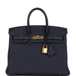 Hermès Birkin 25 Bleu Nuit Togo Gold Hardware