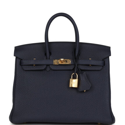 Hermès Birkin 25 Bleu Nuit Togo Gold Hardware