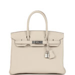 Hermès Birkin 30 Craie Togo Palladium Hardware
