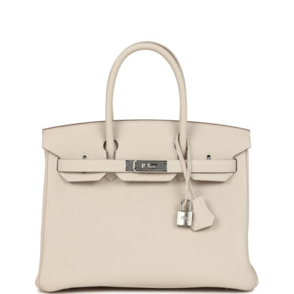 Hermès Birkin 30 Craie Togo Palladium Hardware
