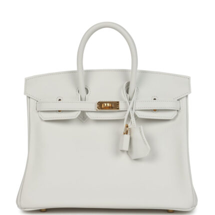 Hermès Birkin 25 New White Swift Gold Hardware