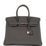 Hermès Birkin 35 Gris Meyer Togo Permabrass Hardware