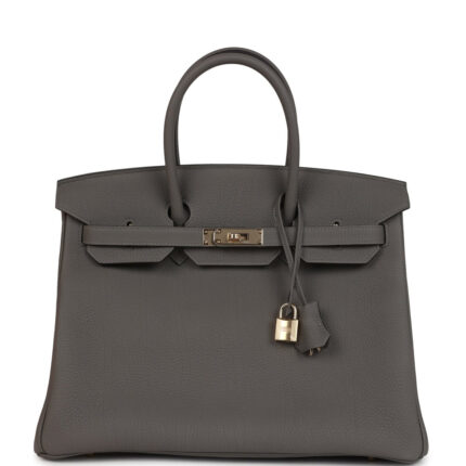 Hermès Birkin 35 Gris Meyer Togo Permabrass Hardware