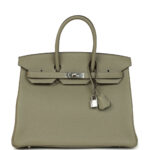 Hermès Birkin 35 Sauge Togo Palladium Hardware