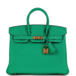 Hermès Birkin 25 Menthe Togo Gold Hardware