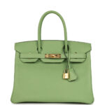 Hermès Birkin 30 Vert Criquet Epsom Gold Hardware