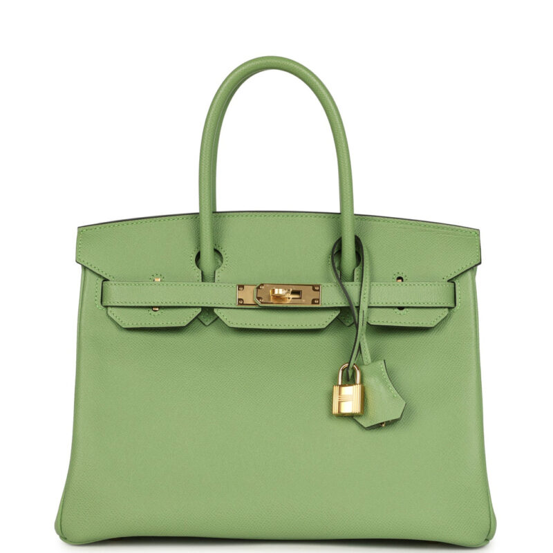 Hermès Birkin 30 Vert Criquet Epsom Gold Hardware