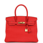 Hermès Birkin 30 Rouge de Coeur Togo Gold Hardware