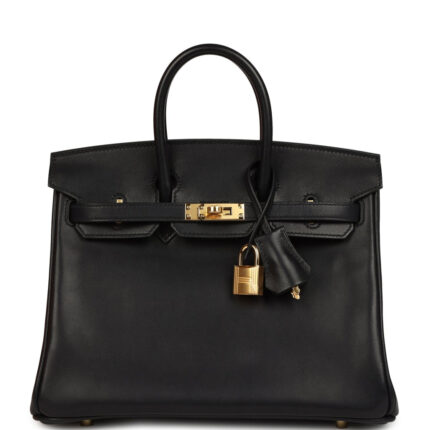 Hermès Birkin 25 Black Volupto Gold Hardware
