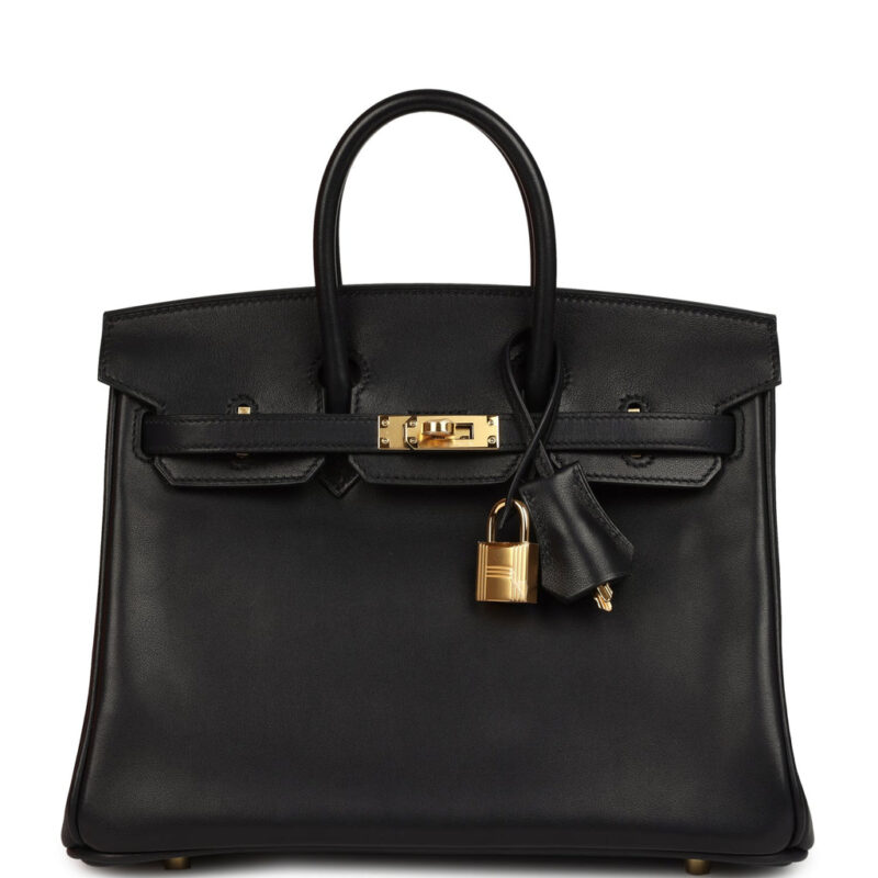 Hermès Birkin 25 Black Volupto Gold Hardware