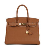 Pre-owned Hermès Birkin 30 Gold Togo Gold Hardware