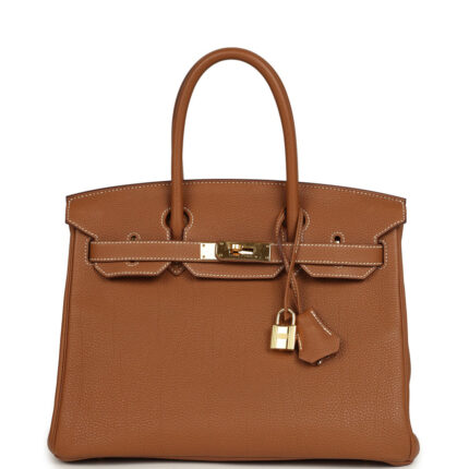 Pre-owned Hermès Birkin 30 Gold Togo Gold Hardware