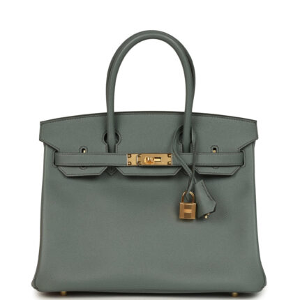 Hermès Birkin 30 Vert Amande Epsom Gold Hardware