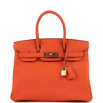 Hermès Birkin 30 Feu Togo Gold Hardware