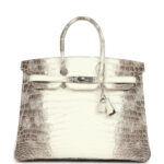 Hermès Birkin 35 Himalaya Niloticus Crocodile Palladium Hardware