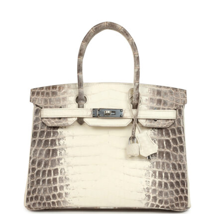 Hermès Birkin 30 Himalaya Niloticus Crocodile Palladium Hardware
