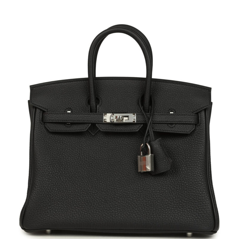 Hermès Birkin 25 Black Togo Palladium Hardware