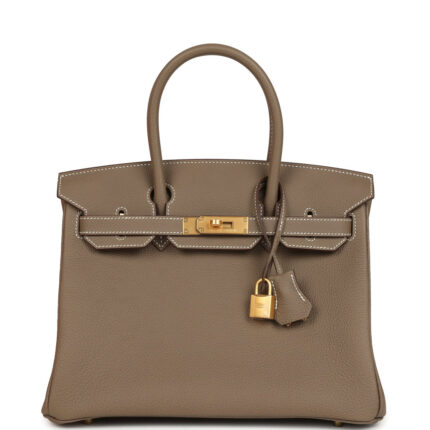 Hermès Birkin 30 Etoupe Togo Brushed Gold Hardware