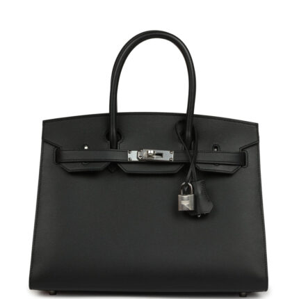 Hermès Birkin Sellier 30 Black Madame Palladium Hardware
