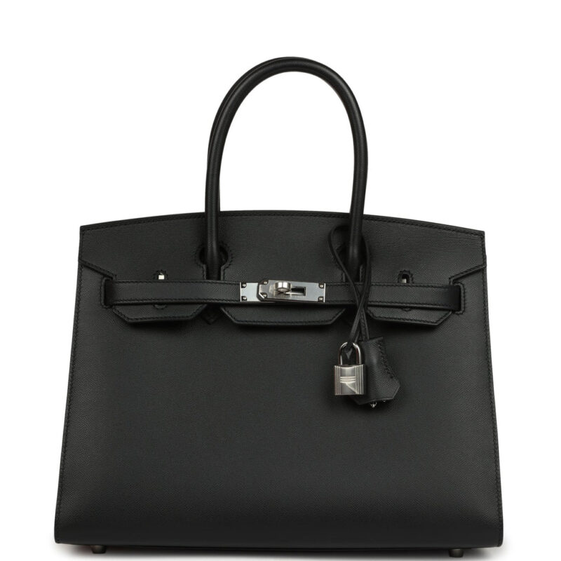 Hermès Birkin Sellier 30 Black Madame Palladium Hardware