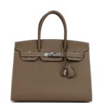 Hermès Birkin Sellier 30 Etoupe Epsom Palladium Hardware