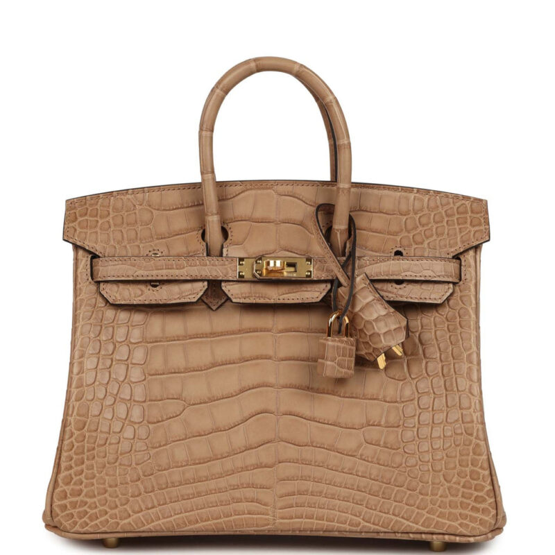 Hermès Birkin 25 Chai Matte Alligator Gold Hardware