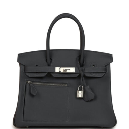 Hermès Colormatic Birkin 30 Ardoise Swift Palladium Hardware