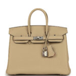 Hermès Birkin 25 Trench Verso Togo Palladium Hardware