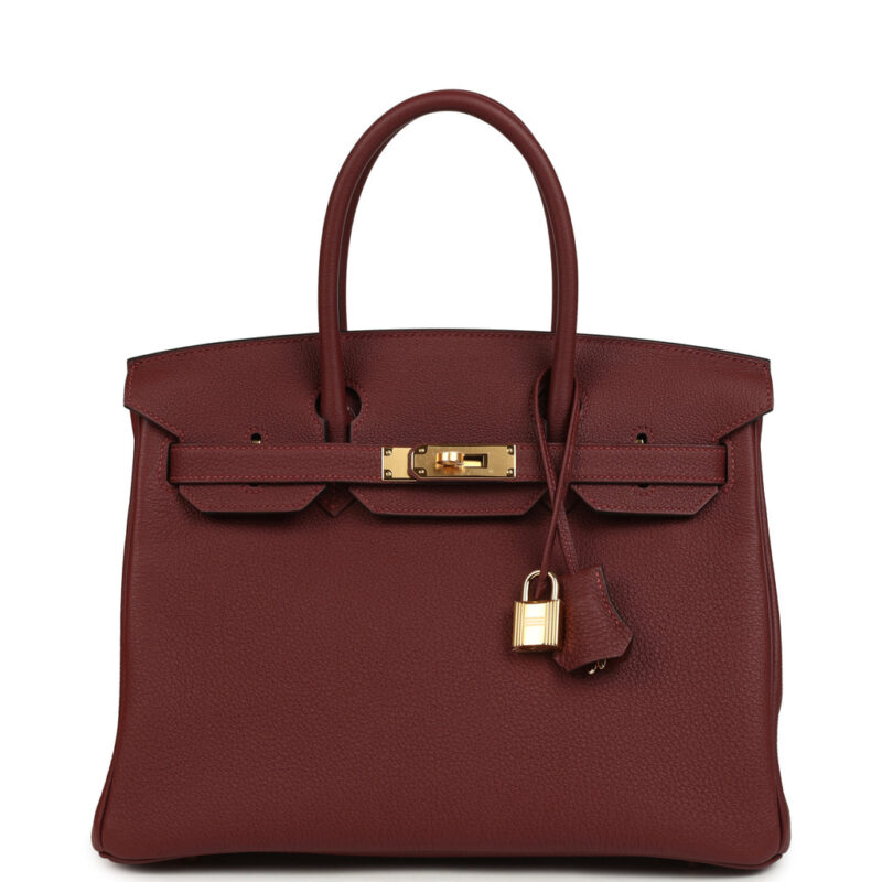 Herm&egrave;s Birkin 30 Rouge H Togo Gold Hardware