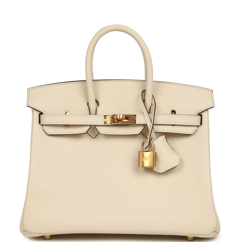 Hermès Birkin 25 Nata Swift Gold Hardware