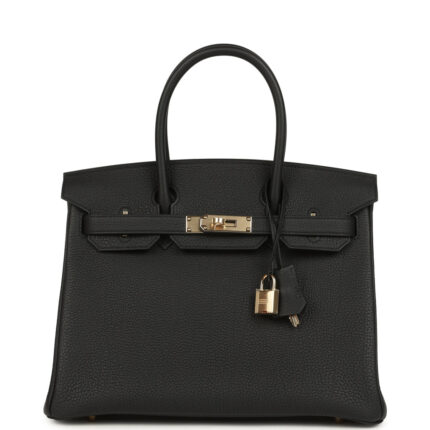 Hermès Birkin 30 Black Togo Permabrass Hardware