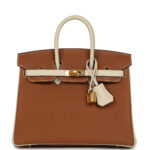 Hermès Special Order (HSS) Birkin 25 Gold and Craie Togo Gold Hardware