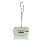 Hermès Kelly Festival Bag Charm Vert Peppermint Swift Palladium Hardware