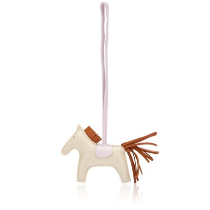 Hermès Craie, Mauve Pale and Gold Milo and Swift Leather GriGri Rodeo Charm PM, 2022