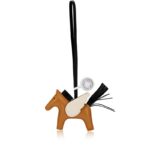 Hermès Sesame, Black and Nata Milo Lambskin and Swift GriGri Rodeo Pegase Charm PM, 2022