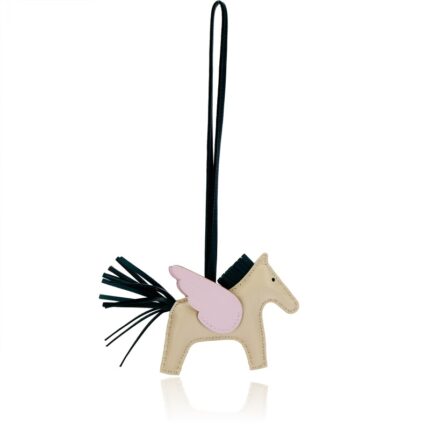 Hermès Craie, Vert Cypress, Mauve Pale Milo Lambskin and Swift GriGri Rodeo Pegase Charm PM, 2022