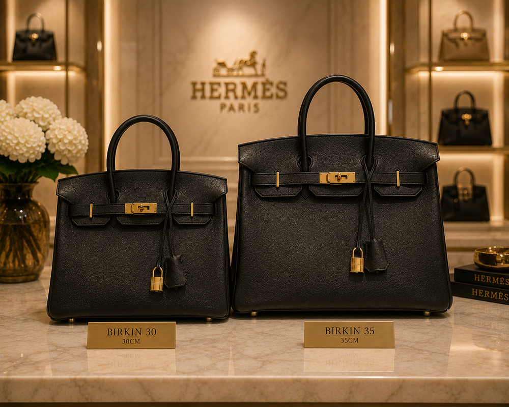 Hermès Birkin 30 and Birkin 35 comparison