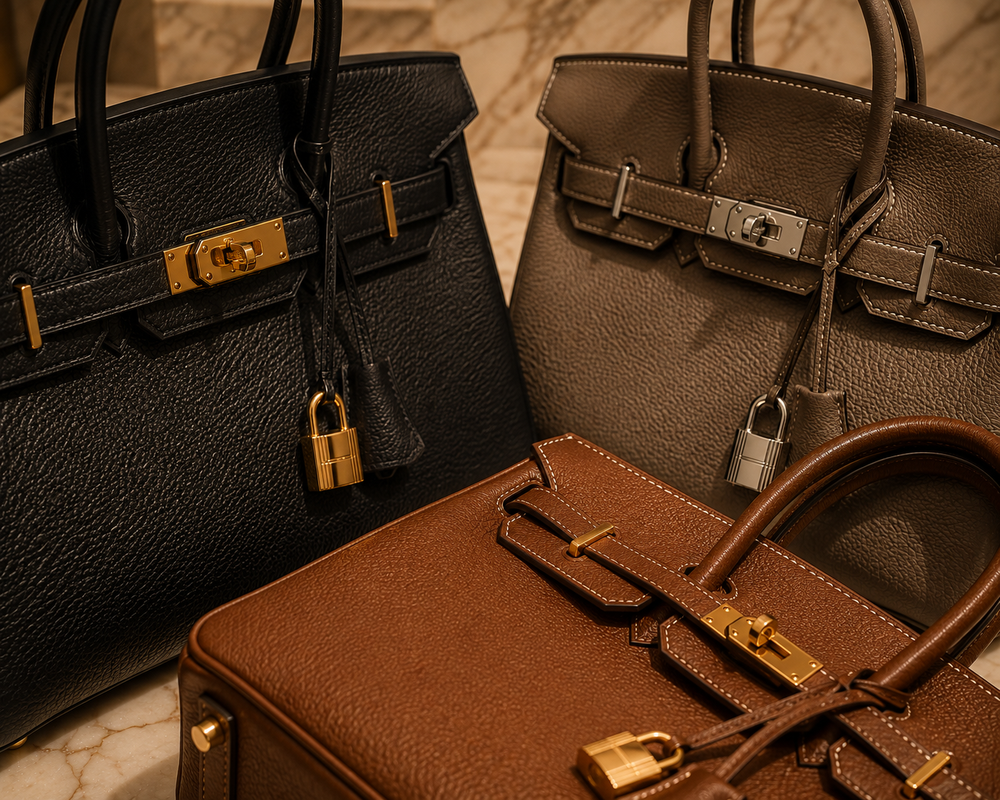 Hermès handbag leather and hardware comparison