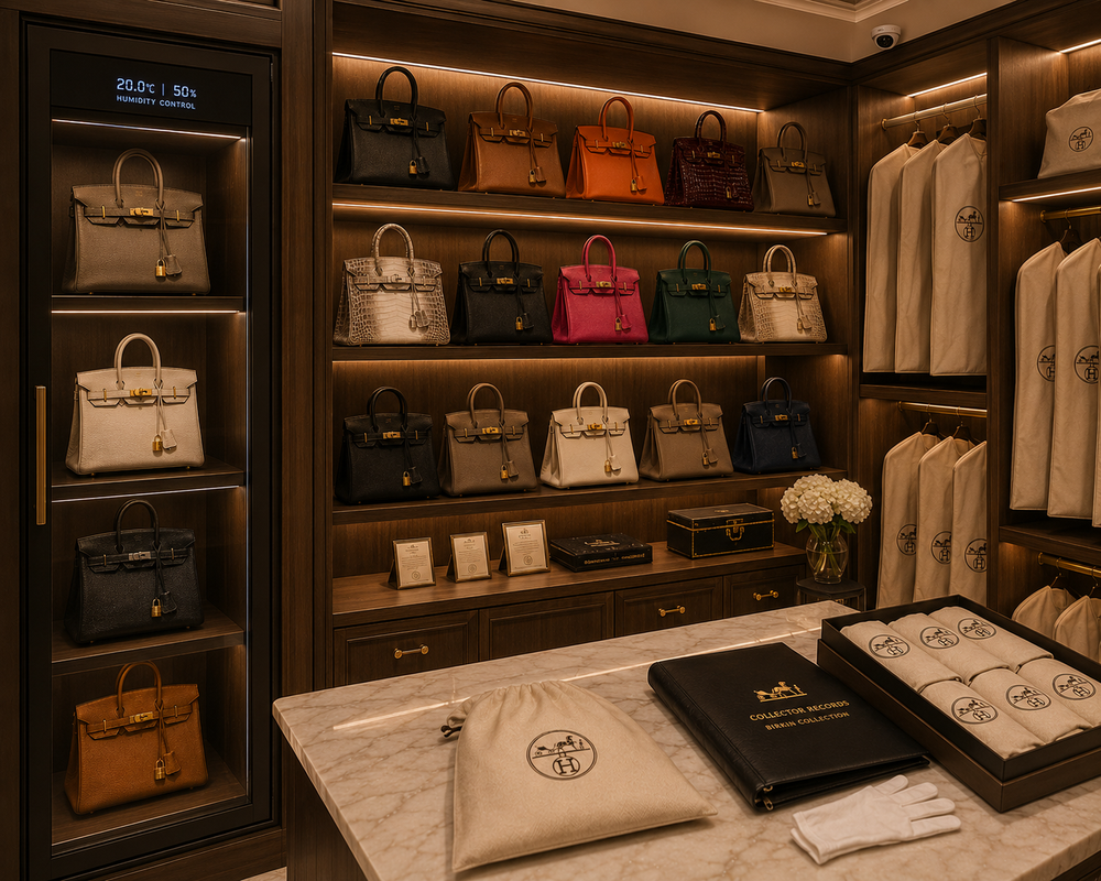 Proper storage for rare Birkin bags