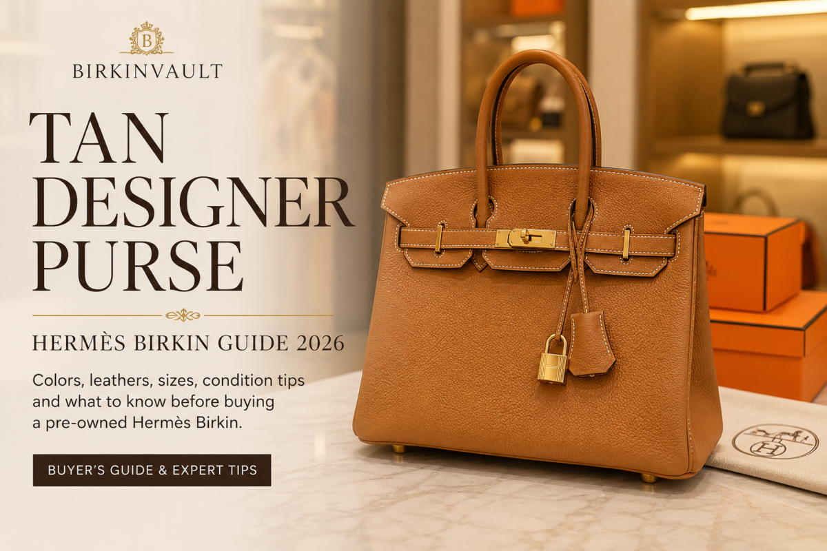 Tan Designer Purse